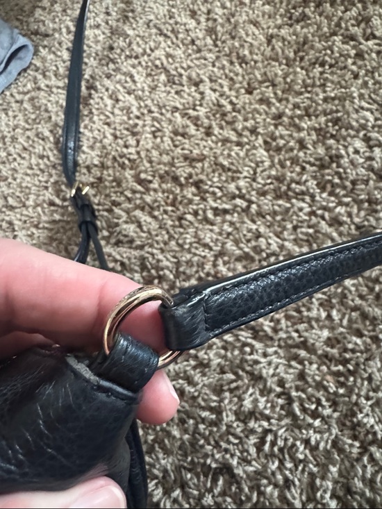 Coach Mini Kelsey Satchel 57563 in Black Pebbled Leather with Gold Hardware - Picture 12 of 13